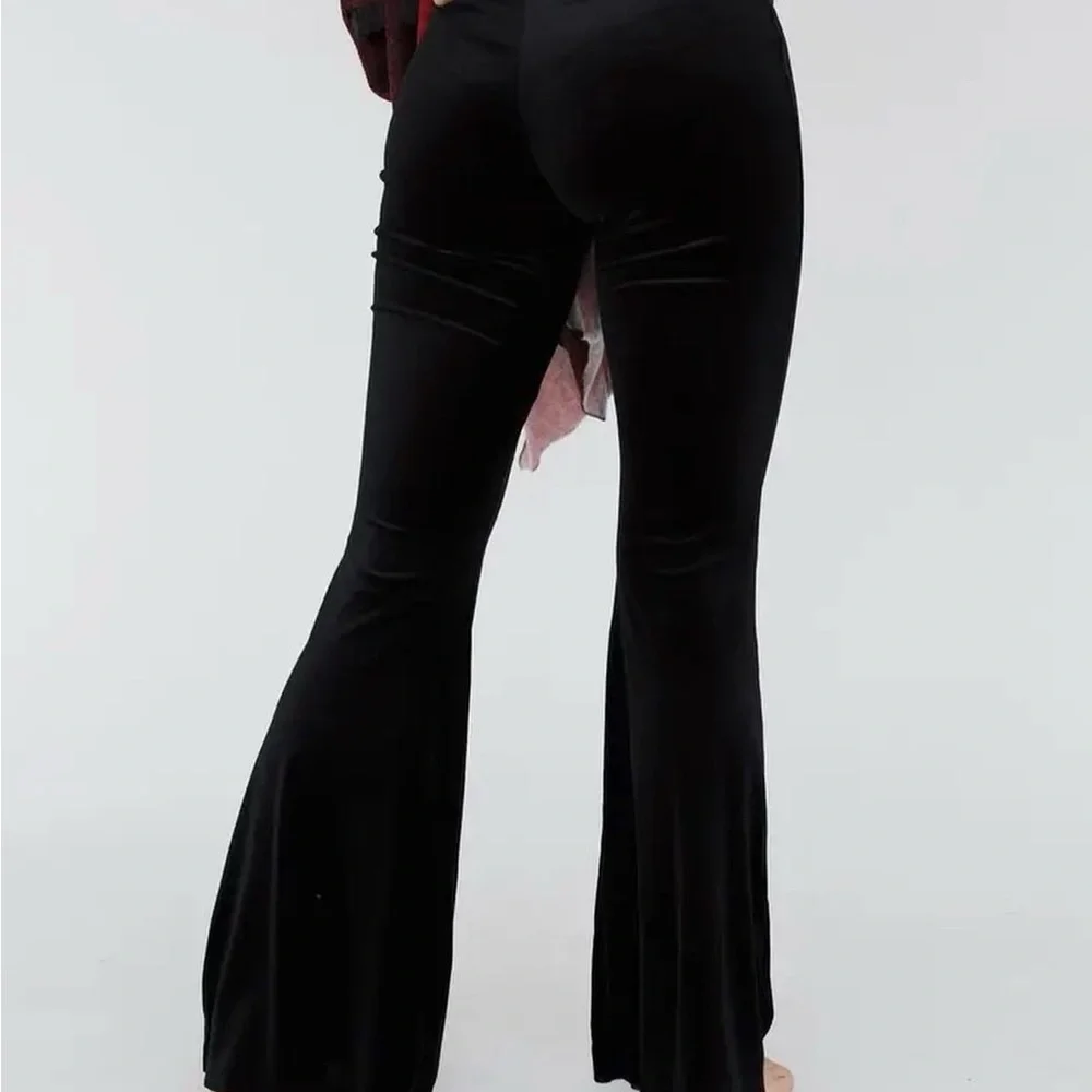 Three Bird Nest Black Flare Boot Cut Pants - Picture 2 of 2